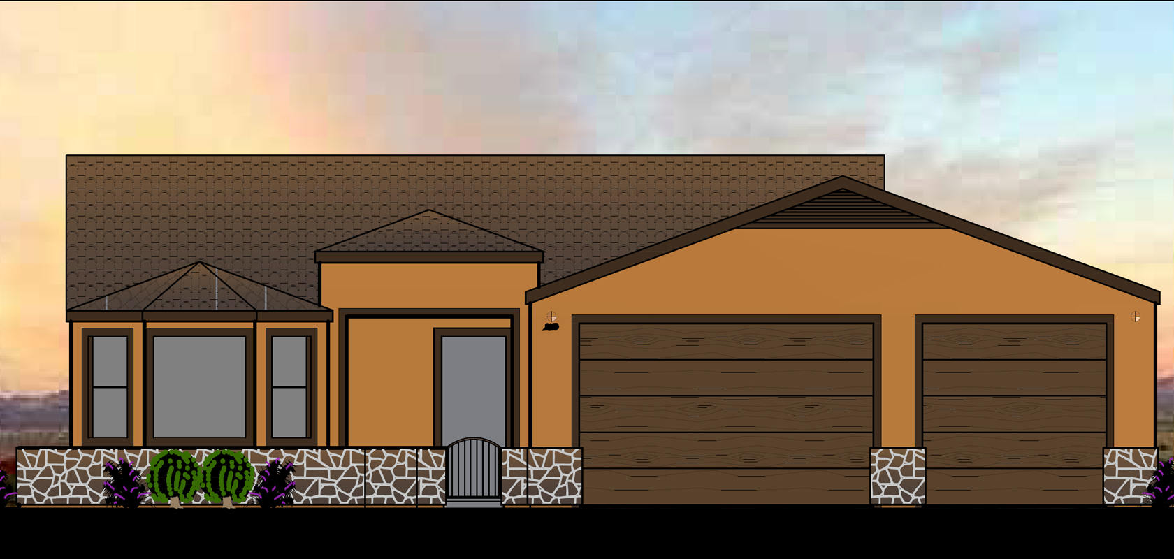 desert designed homes - saddleback